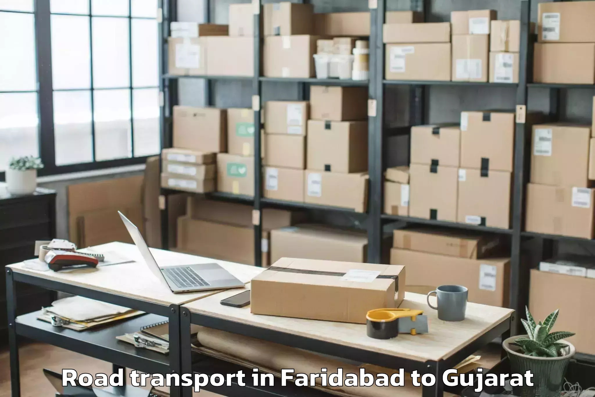 Trusted Faridabad to Hazira Port Road Transport